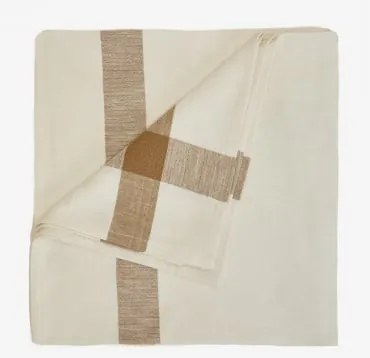 Toalha De Mesa De 170x250 Cm Em Algodão Mirela Moka Brown - Sklum