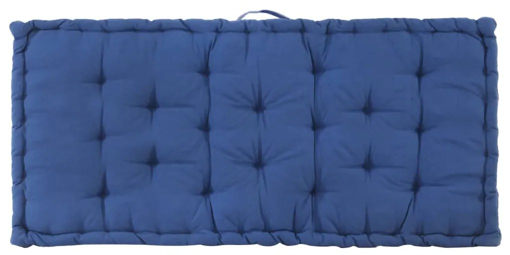 Almofadão p/ móveis de paletes algodão 120x80x10 cm azul-claro
