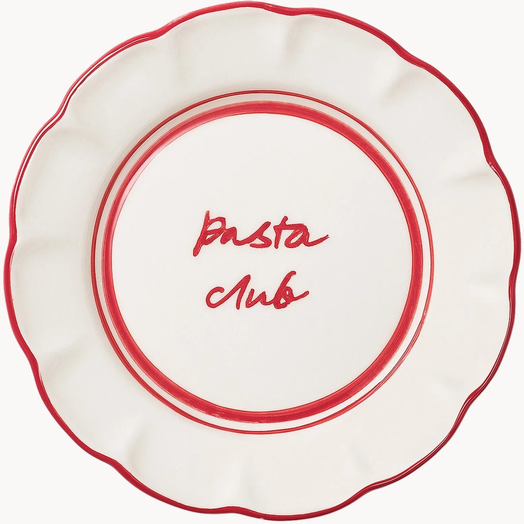 Prato de pequeno-almoço pintado à mão Bistro