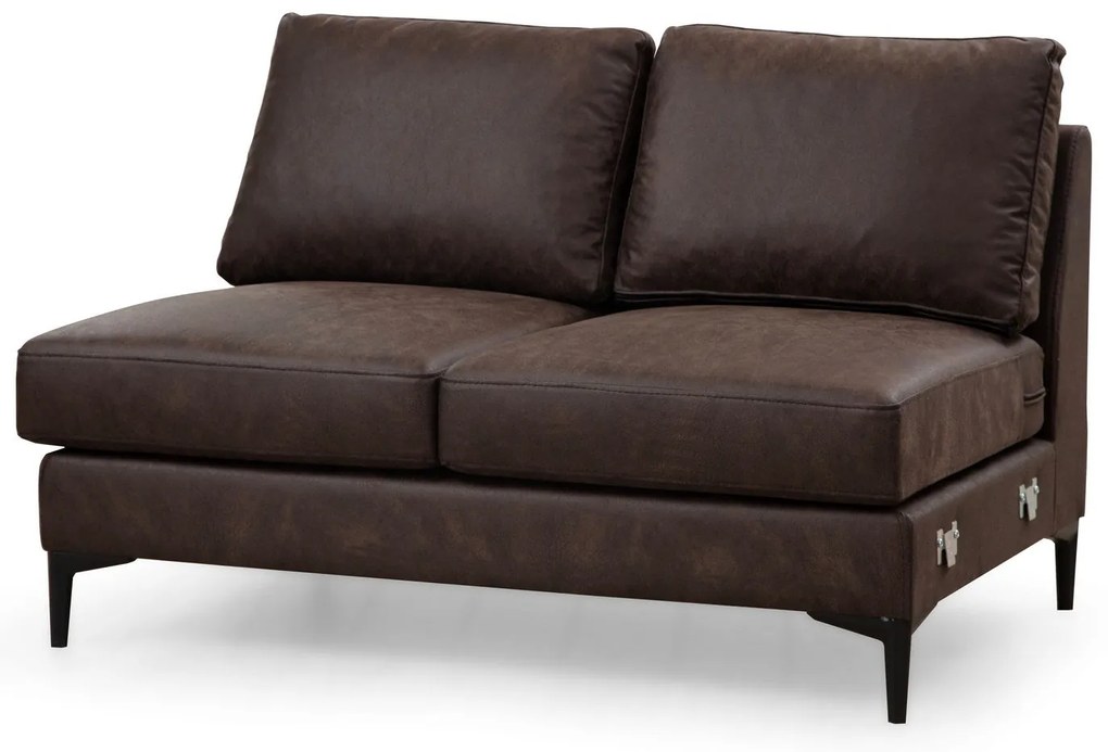 Sofá de Canto Porto Corner – Castanho – 155 cm x 314 cm x 200 cm