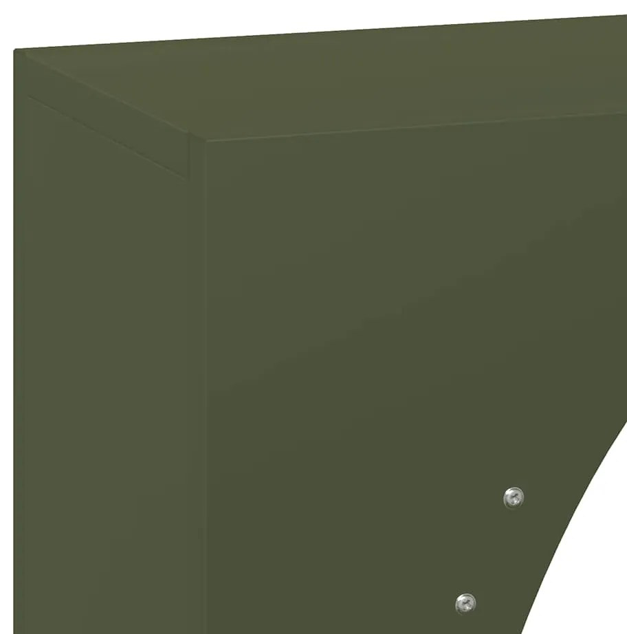 Suporte para lenha aço laminado a frio verde azeitona
