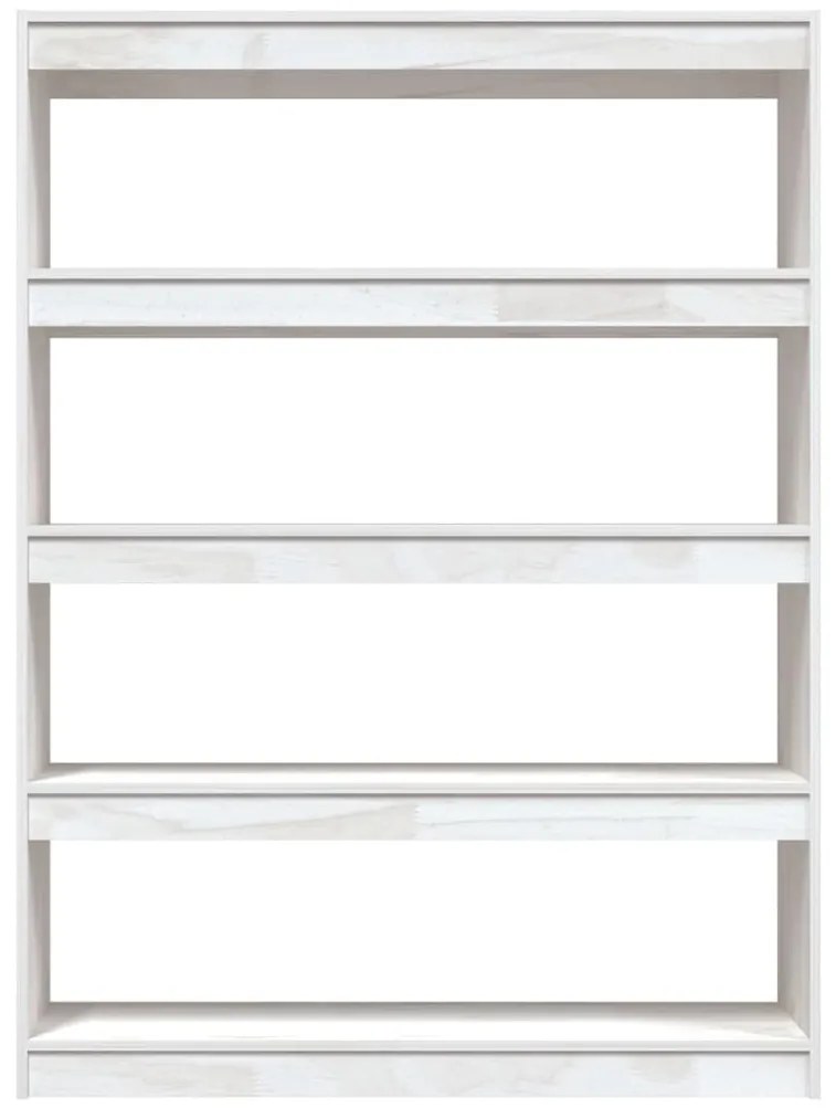 Estante/divisória 100x30x135,5 cm pinho maciço branco