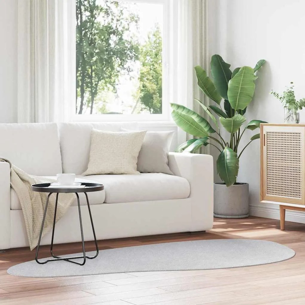 vidaXL Tapetes de área HUARTE Cinzeto 100 x 200 cm Poliéster