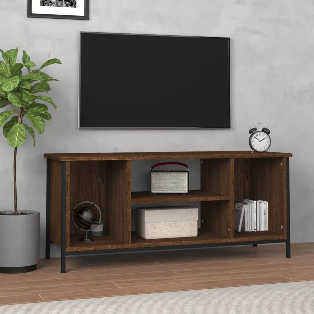 Móvel TV 102x35x45 cm madeira processada cor carvalho castanho