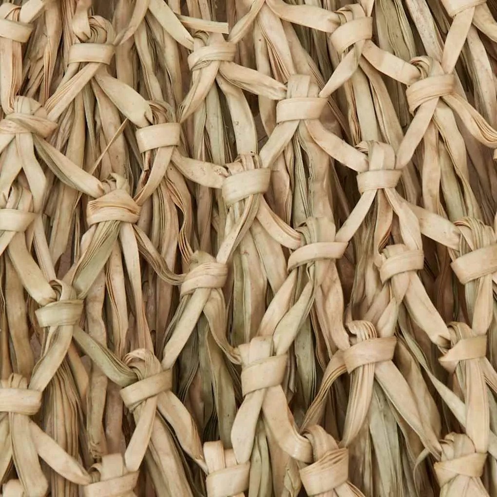 Guarda-chuva Tiki com dossel de folha de bananeira 240 cm Bambu