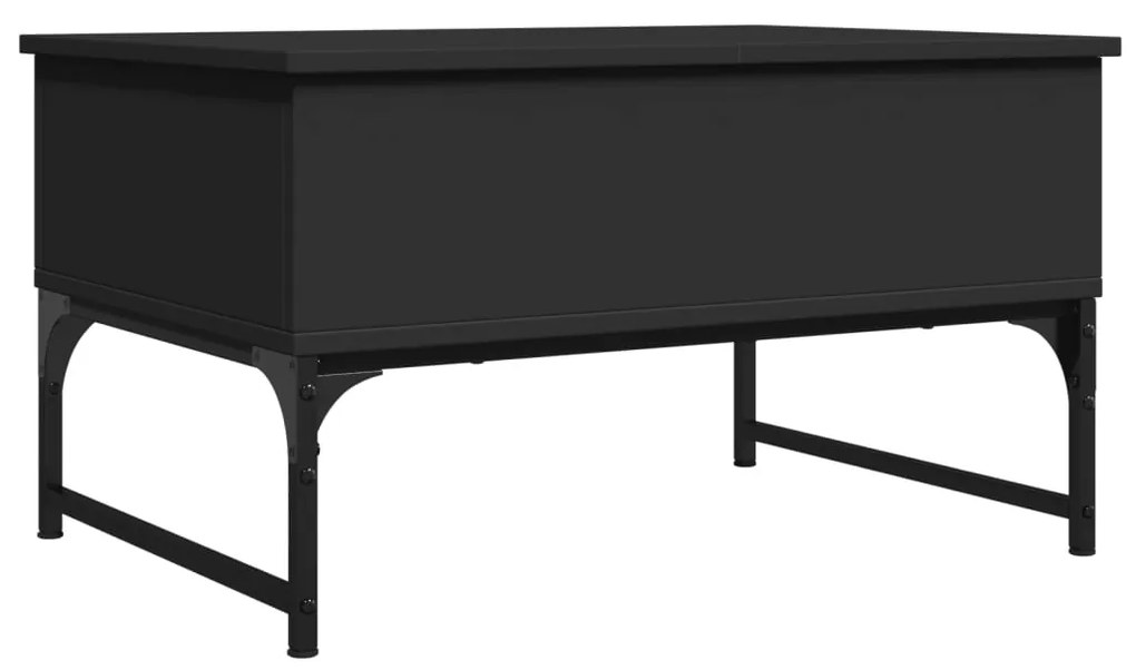 Mesa de centro 70x50x40 cm derivados de madeira/metal preto