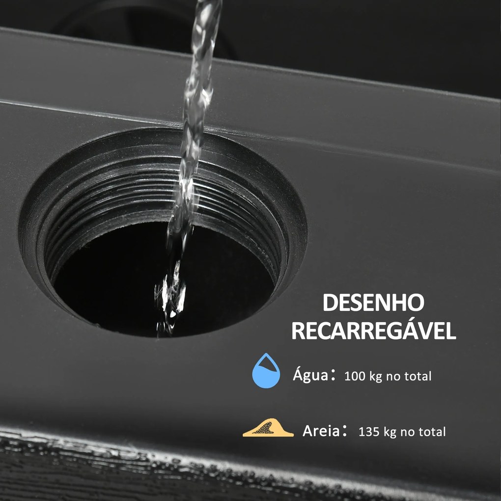 Pesos Base para Chapéu de Sol de 4 Peças Base para Chapéu de Sol Recar