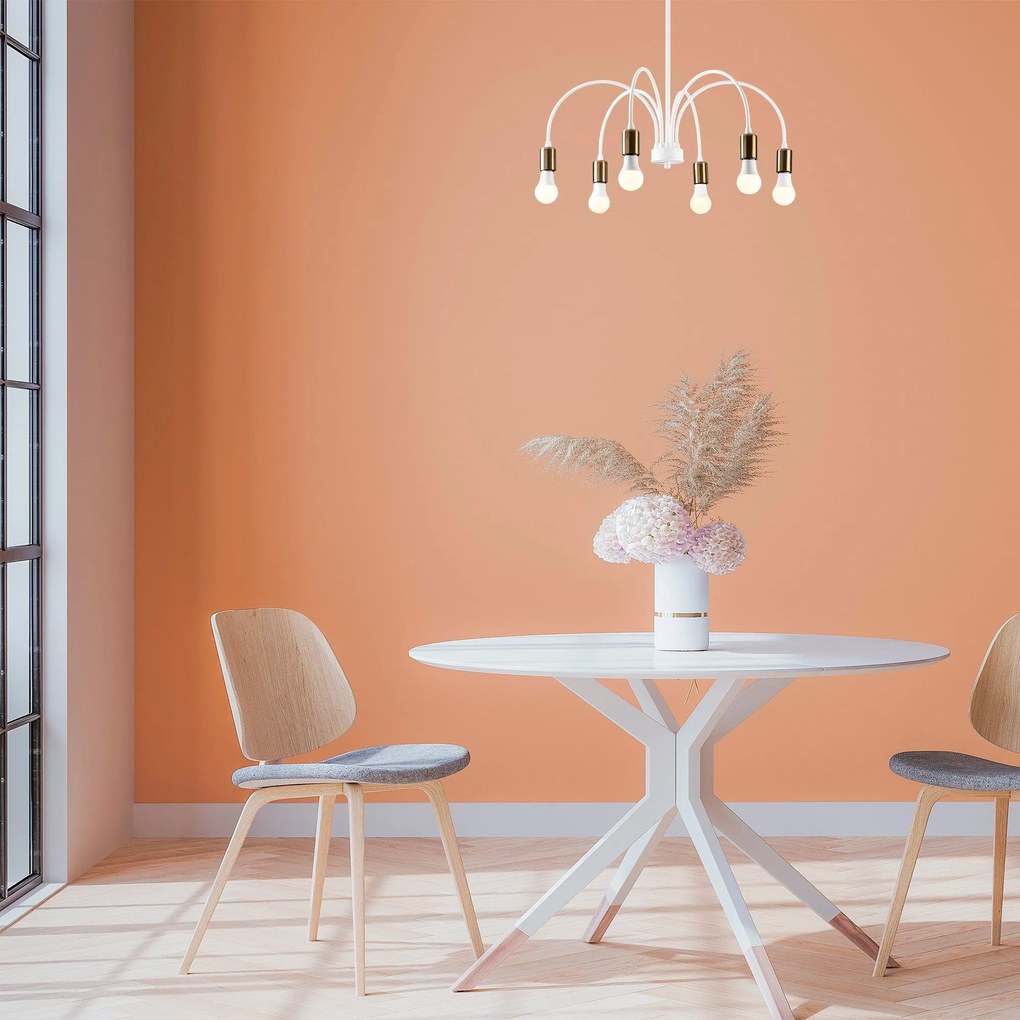 Candeeiro de Teto Sorek – Branco – 68 x 68 cm