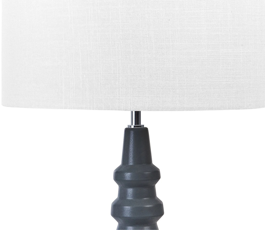 Candeeiro de mesa em cerâmica preta CERILLOS Beliani