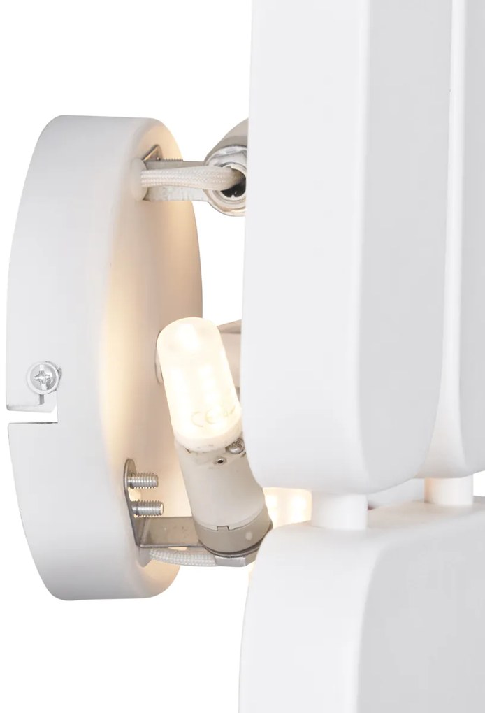 Candeeiro de Parede Design Branco 3-Luzes - Planes Design