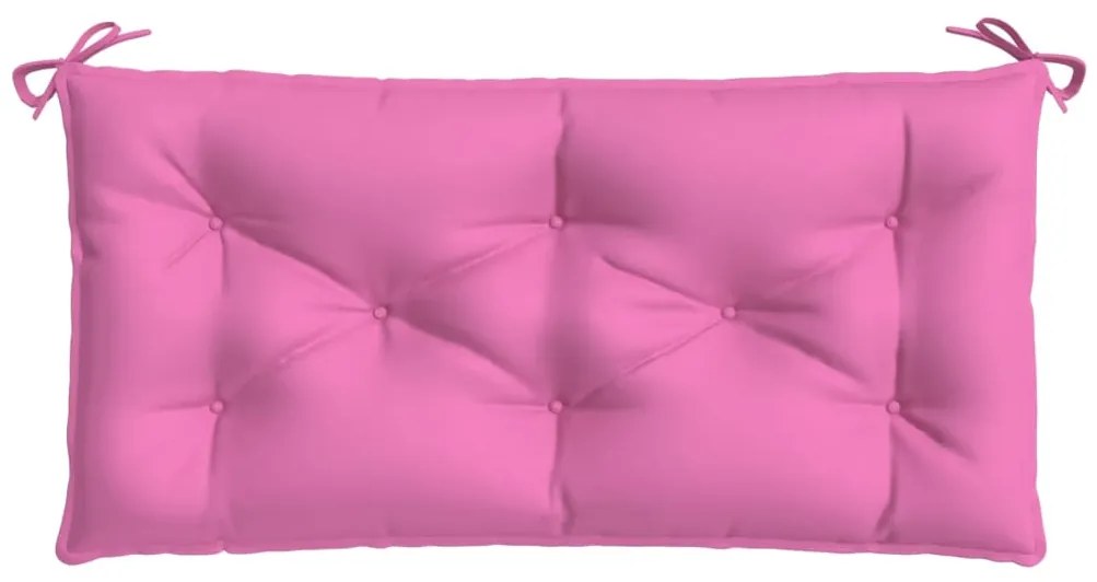 Almofadão p/ banco de jardim 100x50x7 cm tecido oxford rosa