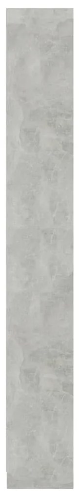 Estante com 5 prateleiras 40x24x175 cm contraplacado cinzento