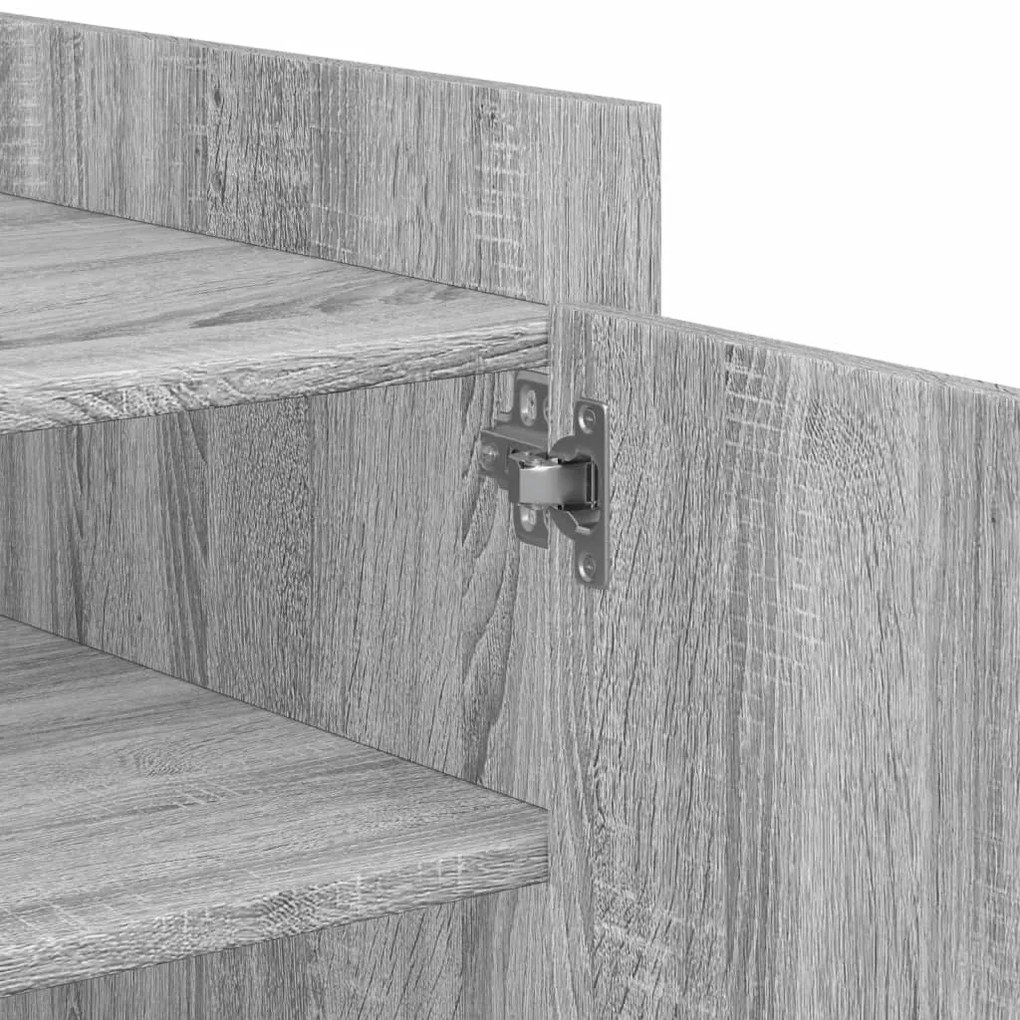 Mesa de centro 100x50x50cm derivados de madeira cinzento sonoma