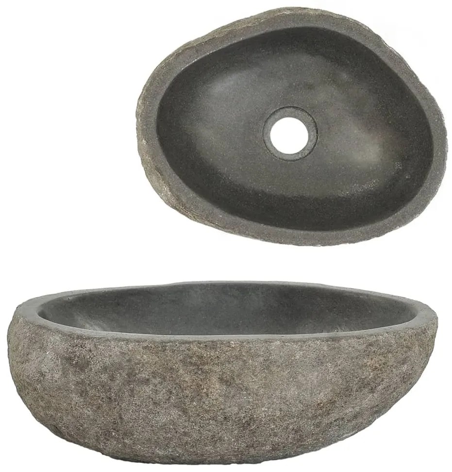 Lavatório pedra do rio oval 30-37 cm