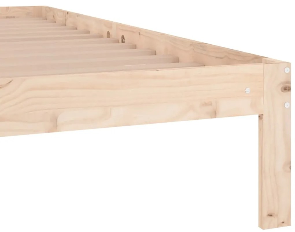 Estrutura de cama solteiro 90x190 cm madeira maciça