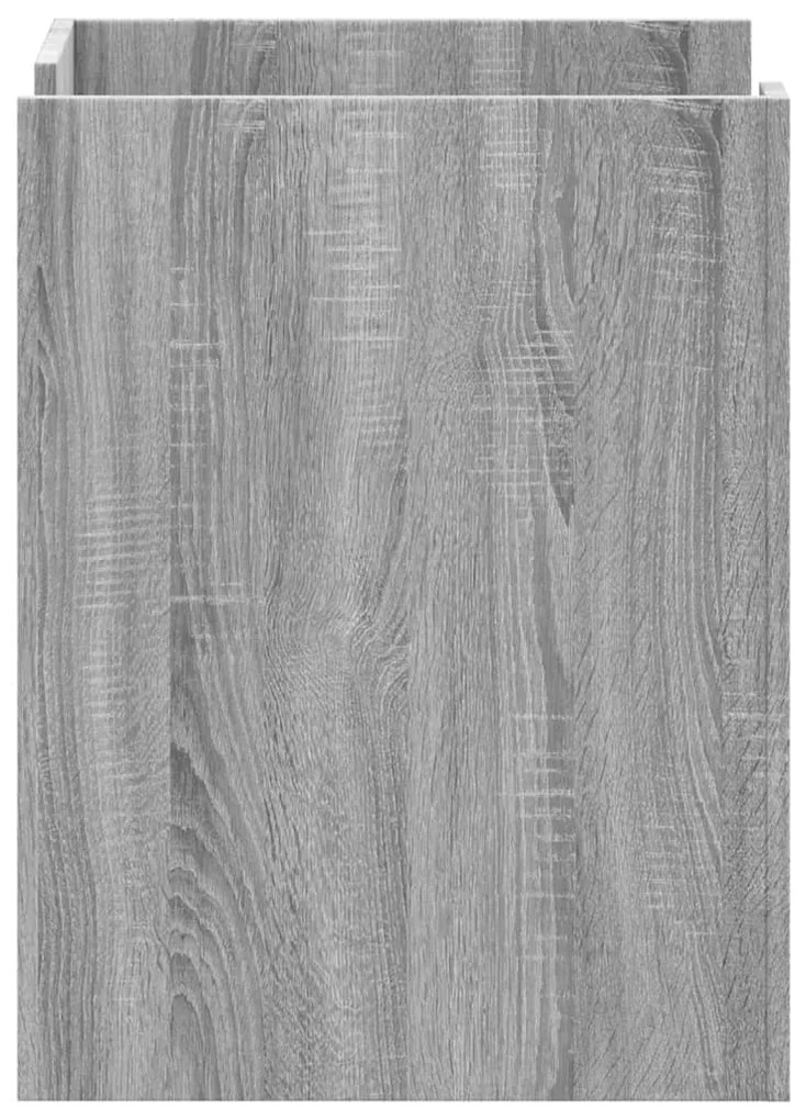 Mesa cabeceira 45x50x65 cm derivados de madeira cinzento sonoma