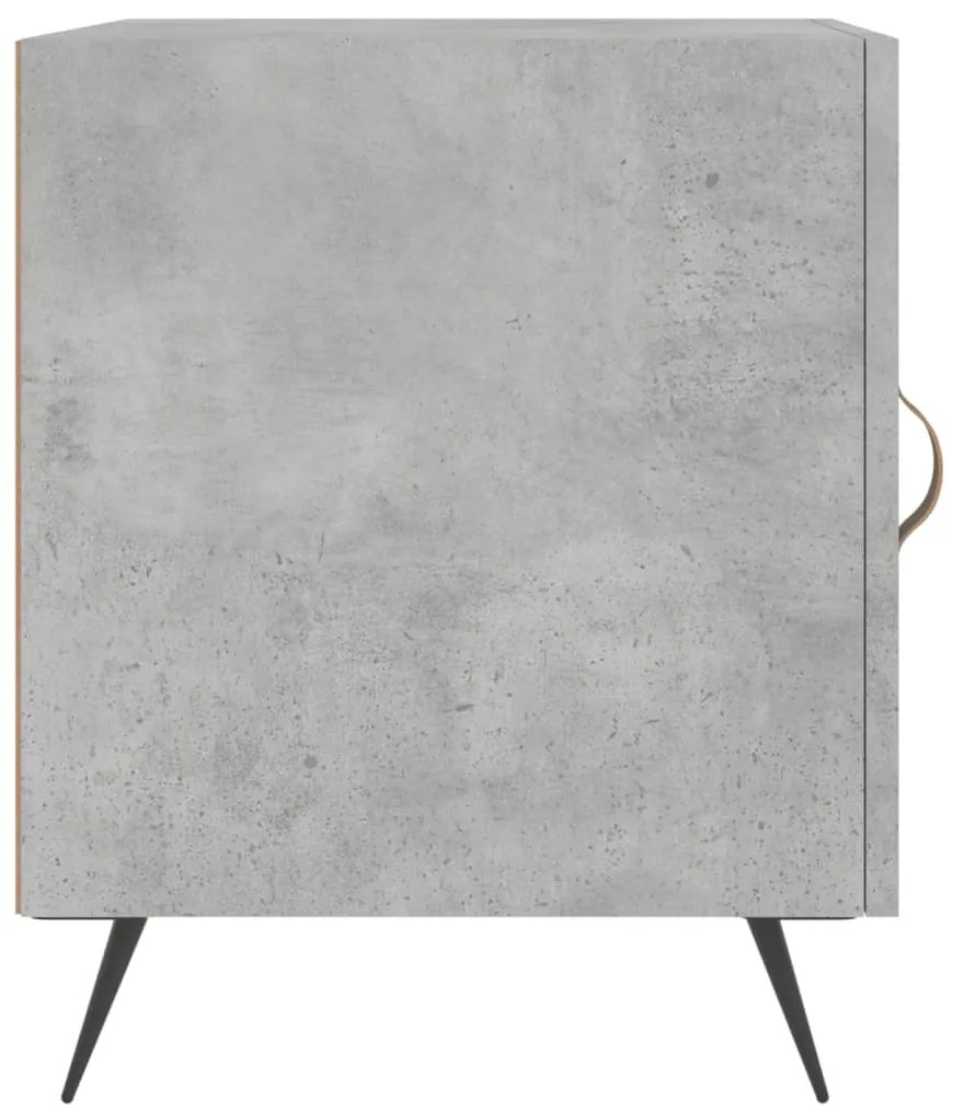 Mesa cabeceira 2pcs 40x40x50 cm derivados madeira cinza cimento