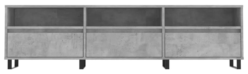 Móvel de TV 150x30x44,5 cm derivados de madeira cinza cimento