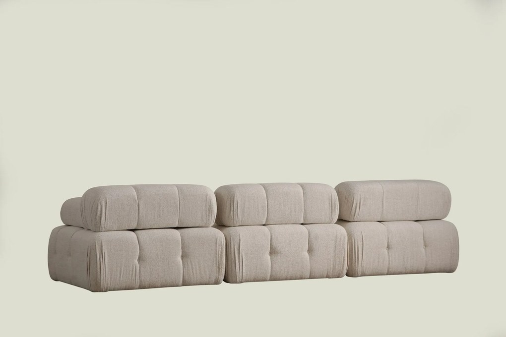 Sofá de 3 Lugares Doblo – Creme – 300cm x 100cm x 80cm