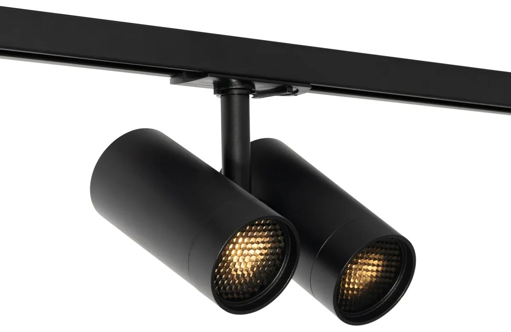 Sistema ferroviário moderno com 3 focos pretos monofásicos - Iconic Scopio