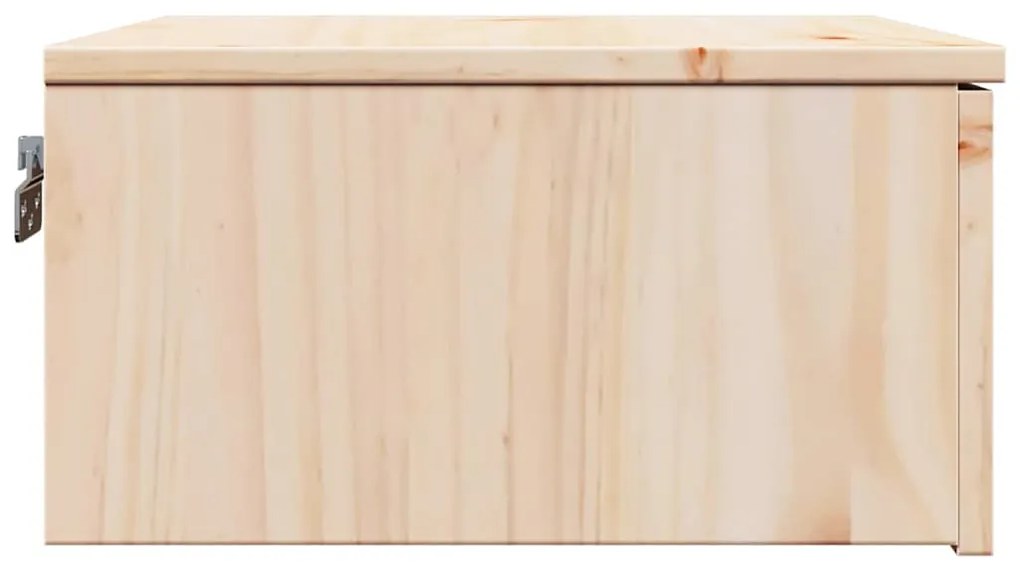 Mesa de Cabeceira Montada na Parede com gaveta 2 pcs Castanho