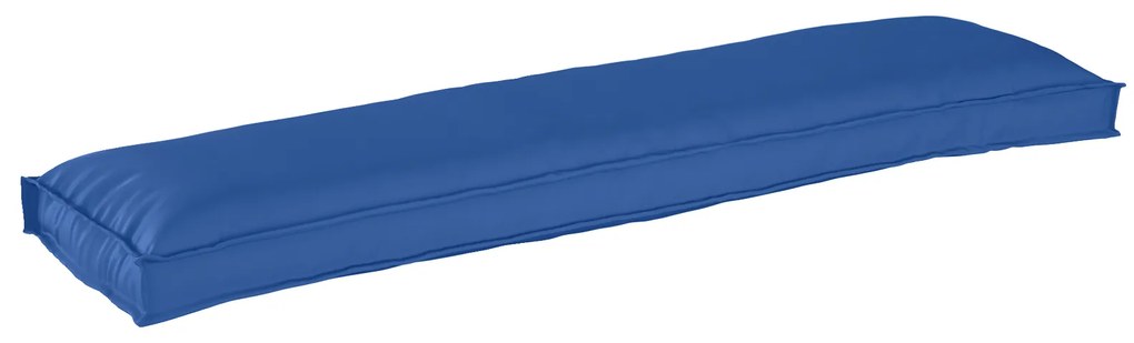 vidaXL Almofada de palete para banco Azul real 150 x 40 x 8 cm