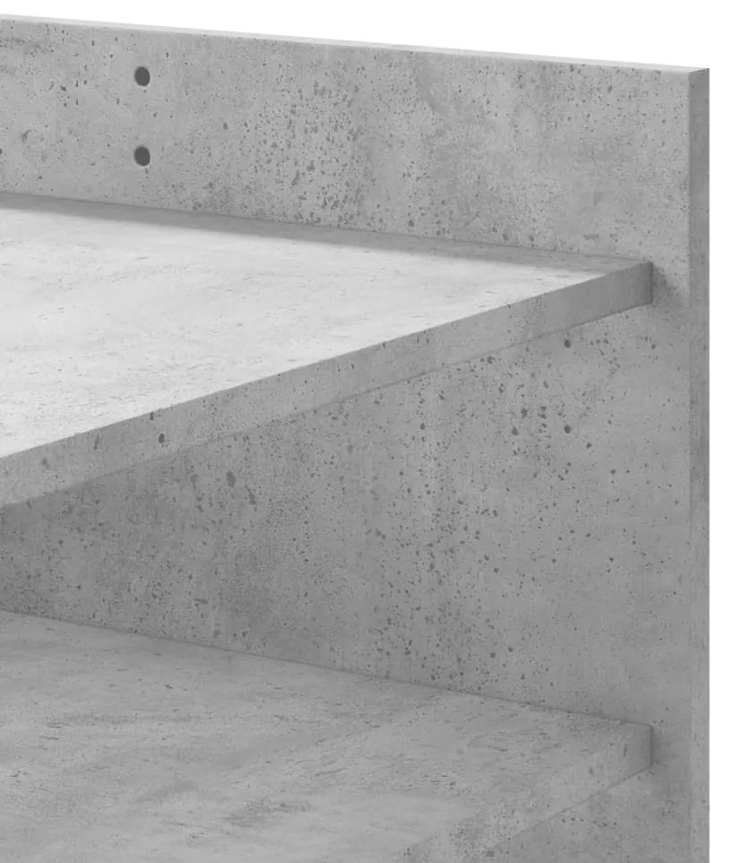 Mesa de centro 80x50x50 cm derivados de madeira cinza cimento