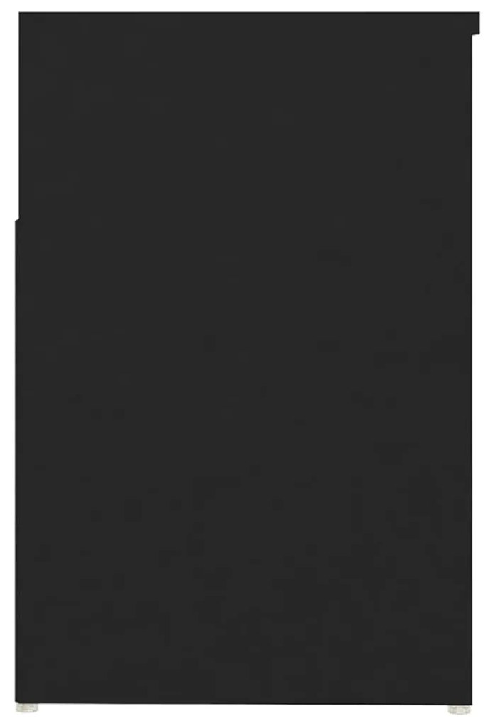 Banco sapateira 80x30x45 cm derivados de madeira preto