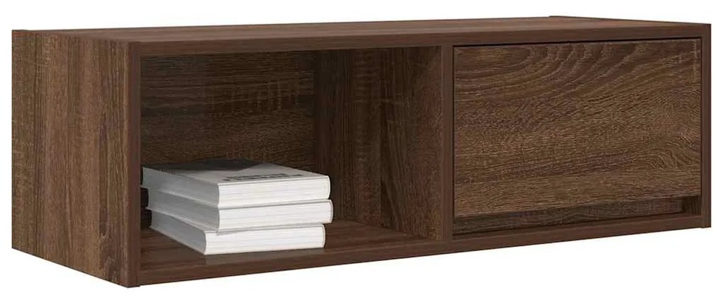Móveis de TV 2pcs 80x31x25,5cm deriv. madeira carvalho castanho