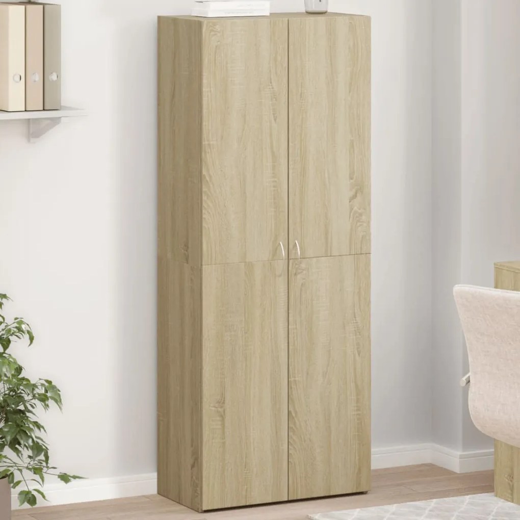 vidaXL Arquivador 60x32x153 cm derivados de madeira carvalho sonoma