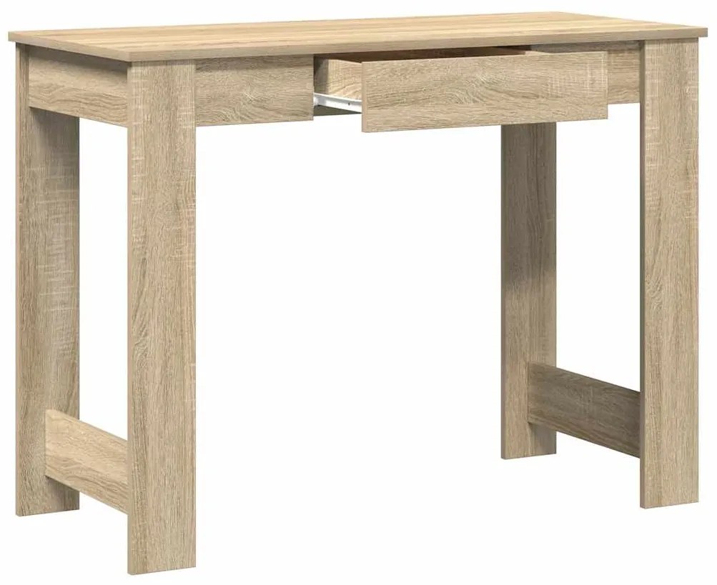 Secretária 100x45x75 cm contraplacado carvalho sonoma