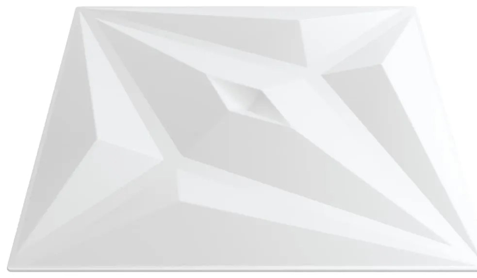 Painéis de parede 24 pcs 50x50 cm 6m² XPS estrela branco