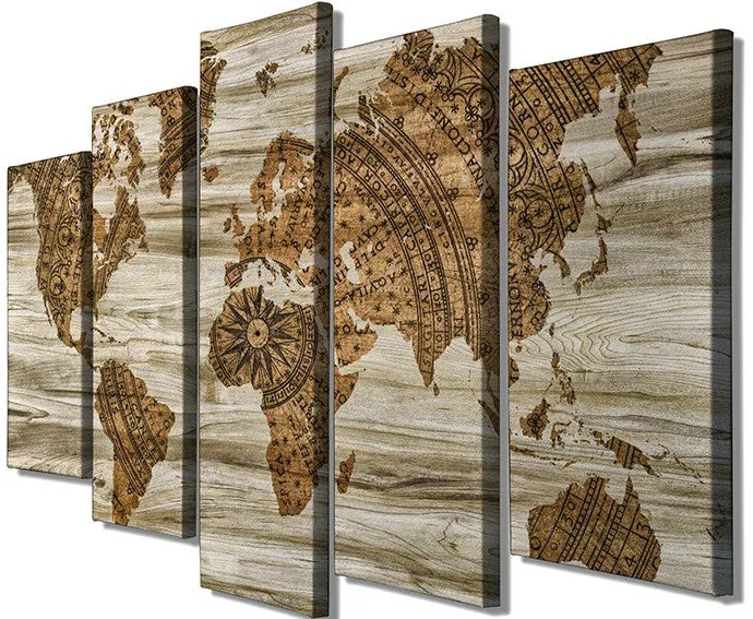 Pintura Decorativa em Tela BC60 – Multicolor – 105 x 70 cm