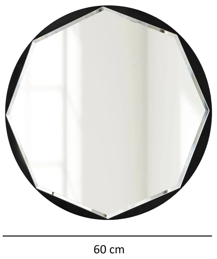 Espelho Stella – Preto – 60 cm x 60 cm