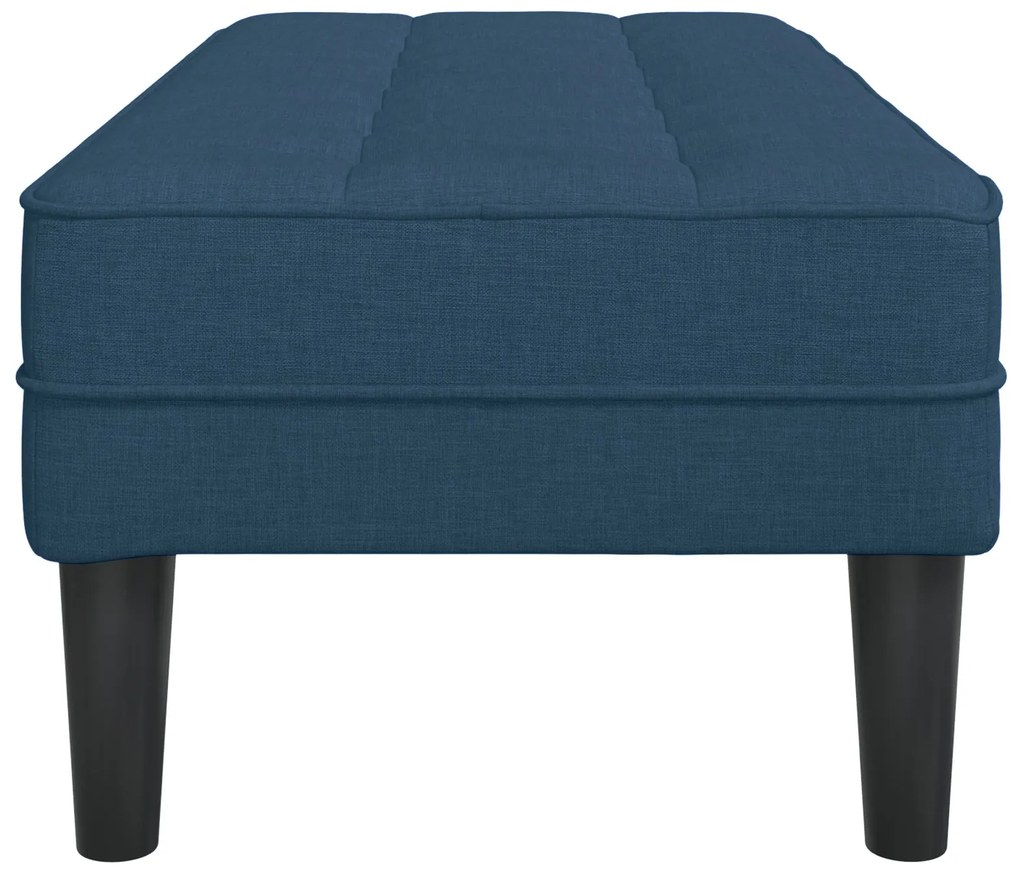 Banco vidaXL Azul 113x57x39 cm Tecido