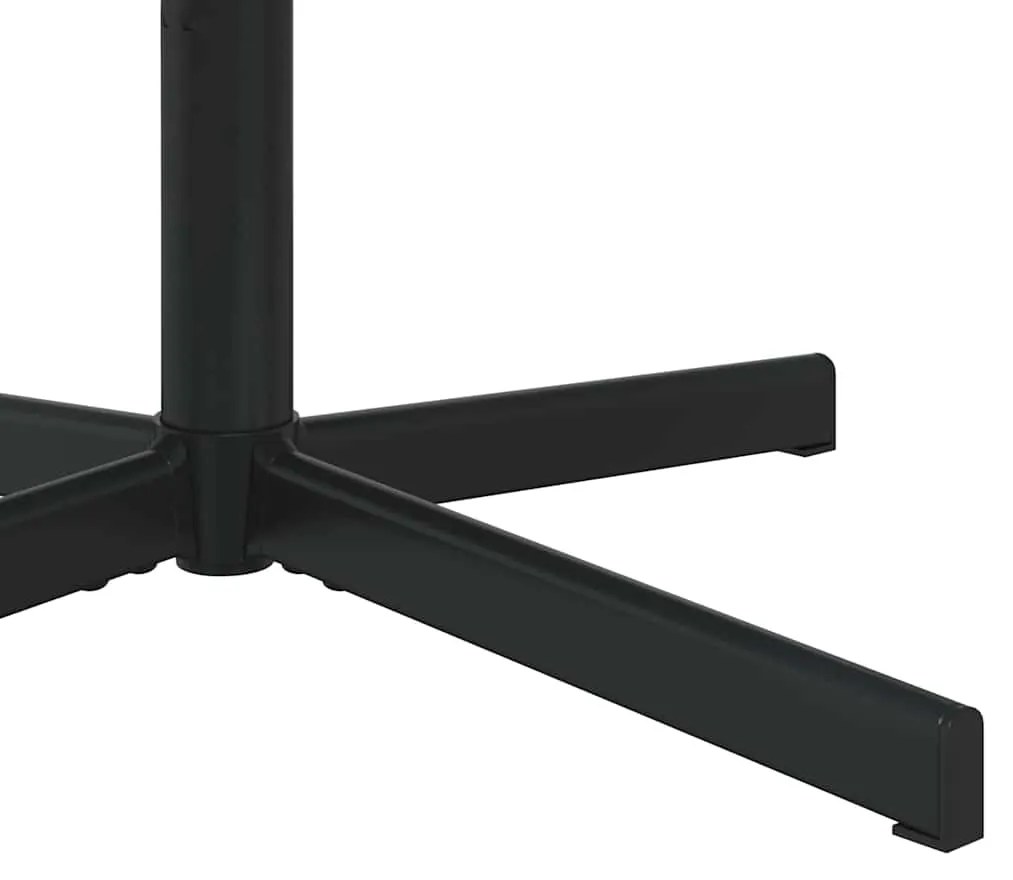 Cadeira de Acento Castanho Couro Sintético, Metal Médio Rotativa