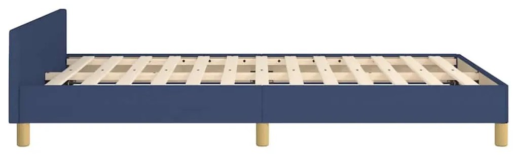 Estrutura cama c/ cabeceira sem colchão 120x200 cm tecido azul