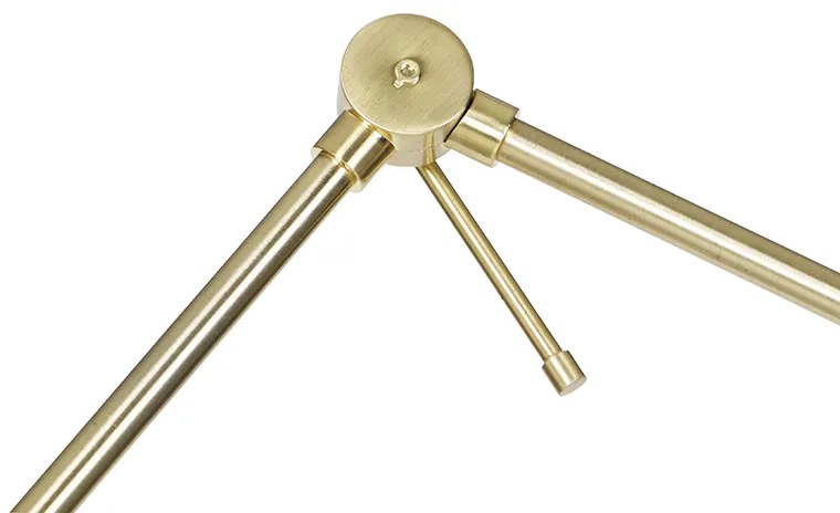 Candeeiro de pé moderno dourado ajustável - Editor Moderno