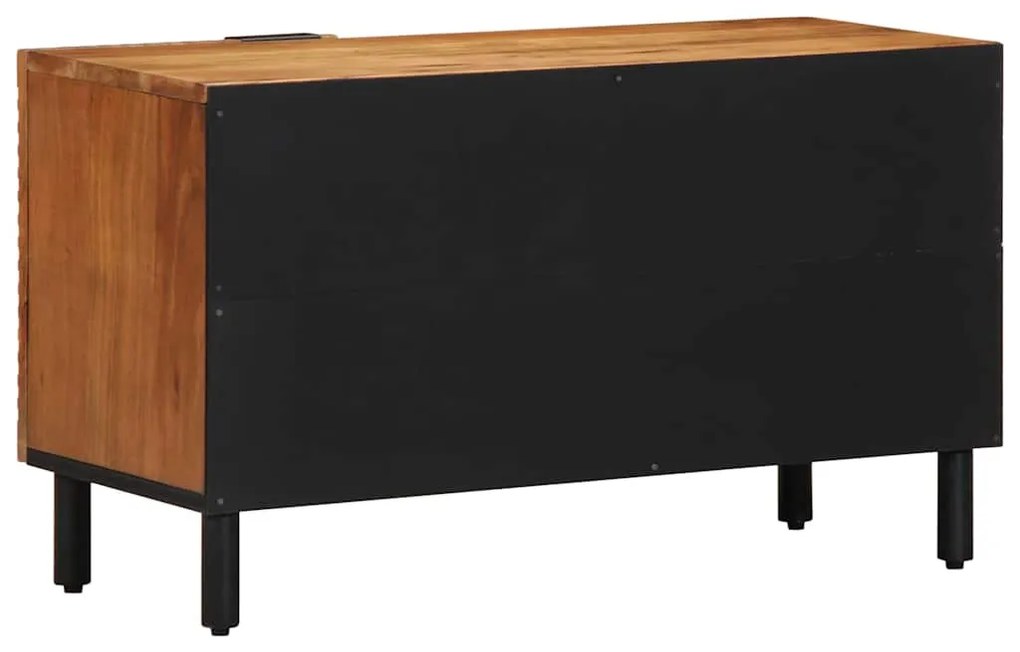 Armário para TV vidaXL 80x31,5x46 cm Madeira Sólida de Acácia