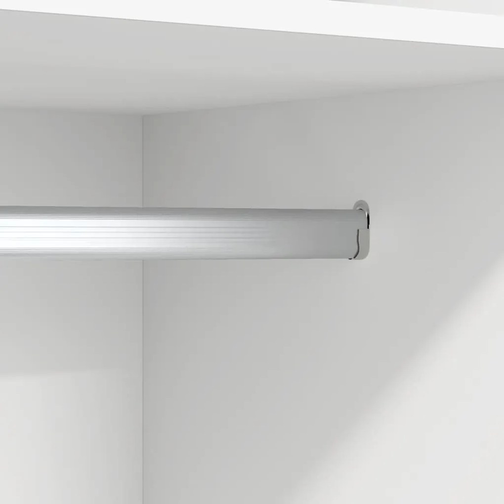 Roupeiro 50x50x200 cm contraplacado branco