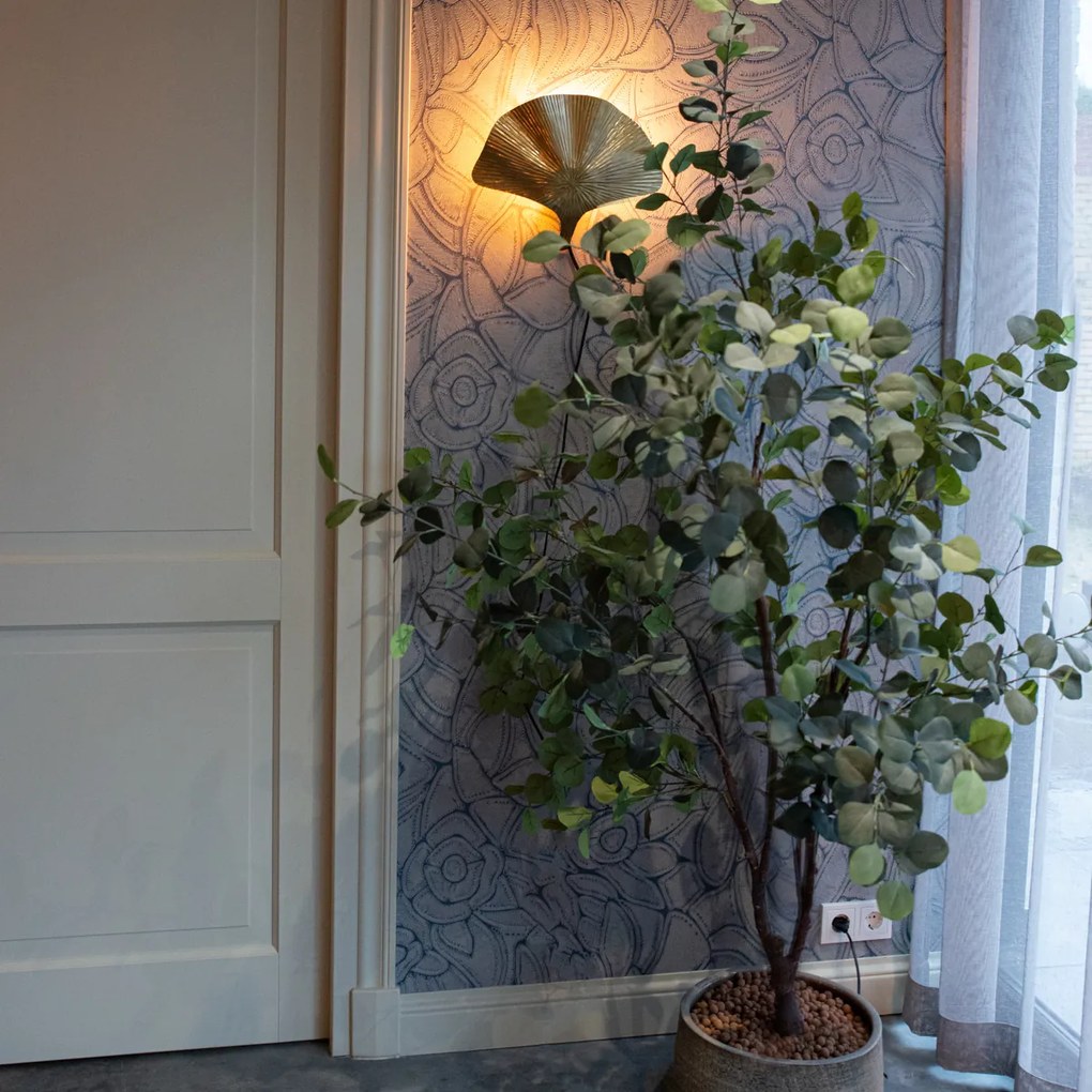 Aplique de parede oriental em latão - Louka