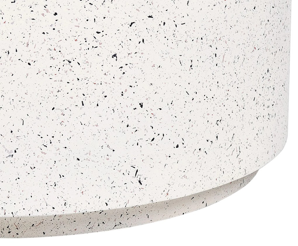 Mesa de centro branca com efeito terrazzo TREZZO Beliani