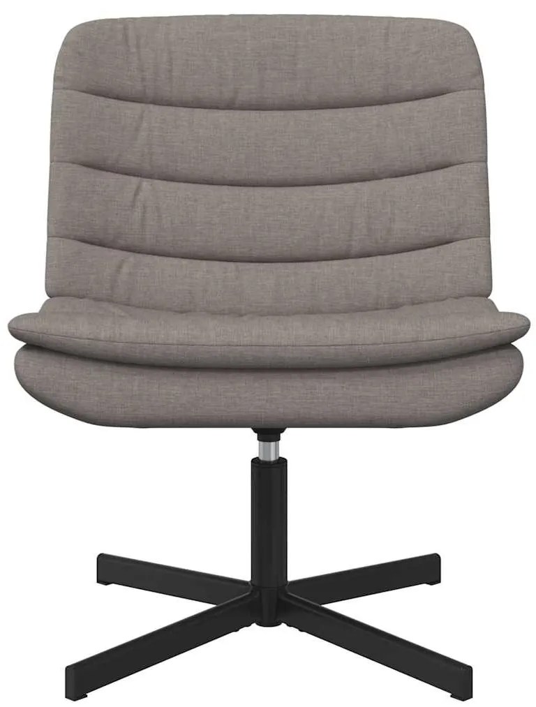 Cadeira Giratória Taupe Tecido Uma Pessoa Elegante