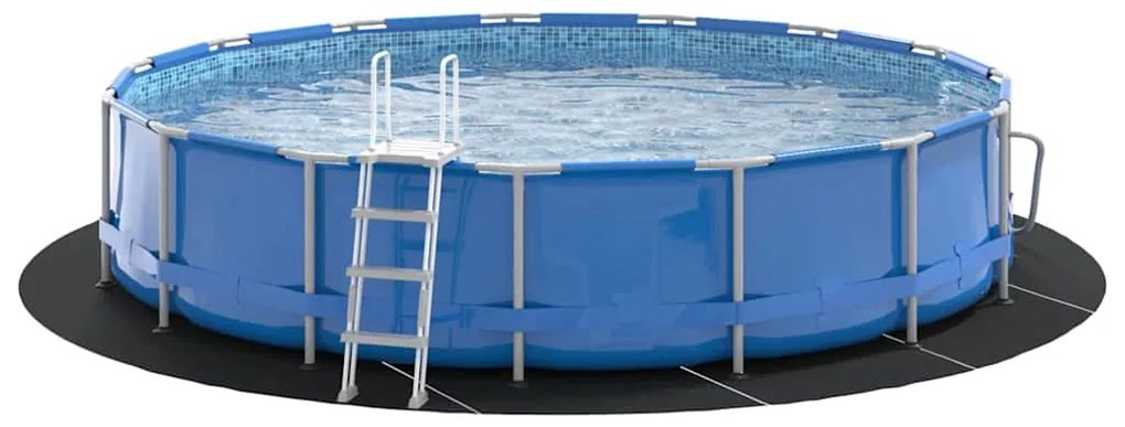 Lençol de fundo pra piscina preto Ø 550 cm. Feito de tecido não tecido