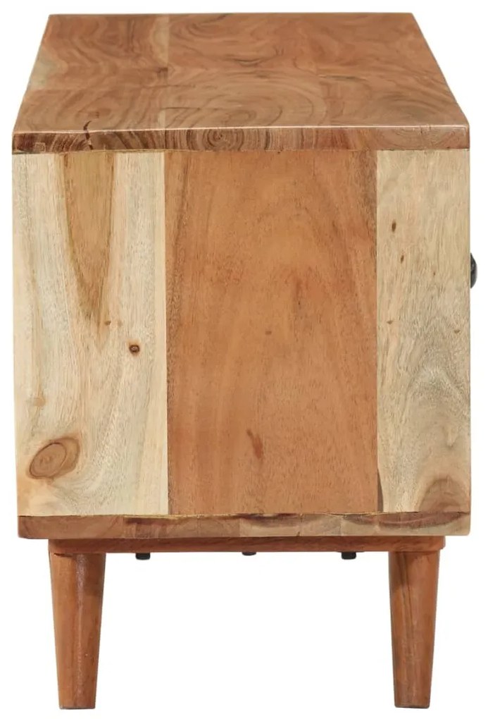 Móvel de TV 112x30x40 cm madeira de acácia maciça