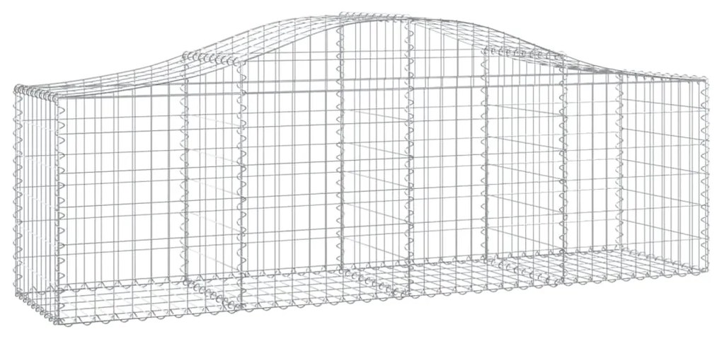 Cestos gabião arqueados 10pcs 200x50x60/80 cm ferro galvanizado
