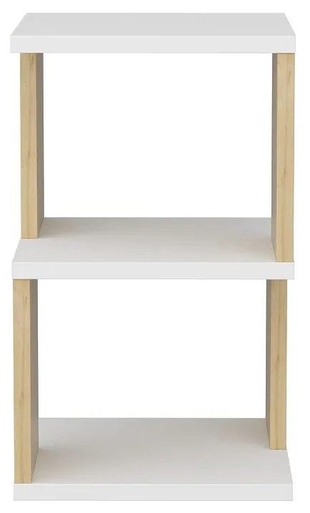 Mesinha de Cabeceira Carter – Branco Carvalho – 29,6x29,6x49,4 cm