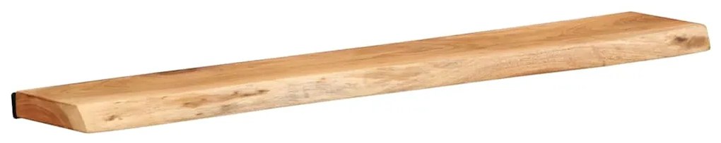 Prateleiras parede 2 pcs 100x20x3,5 cm madeira de acácia maciça