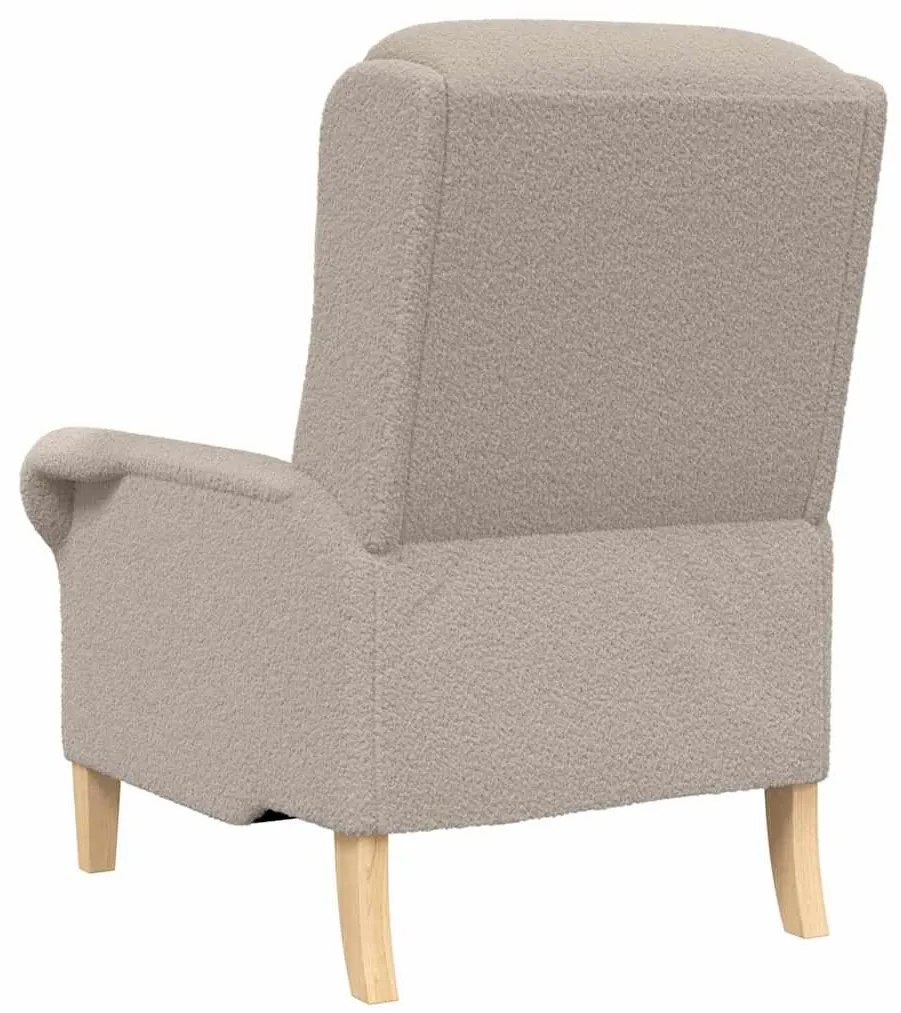 Poltrona Ergonómica Cinzento-claro Standard Poliéster, Madeira