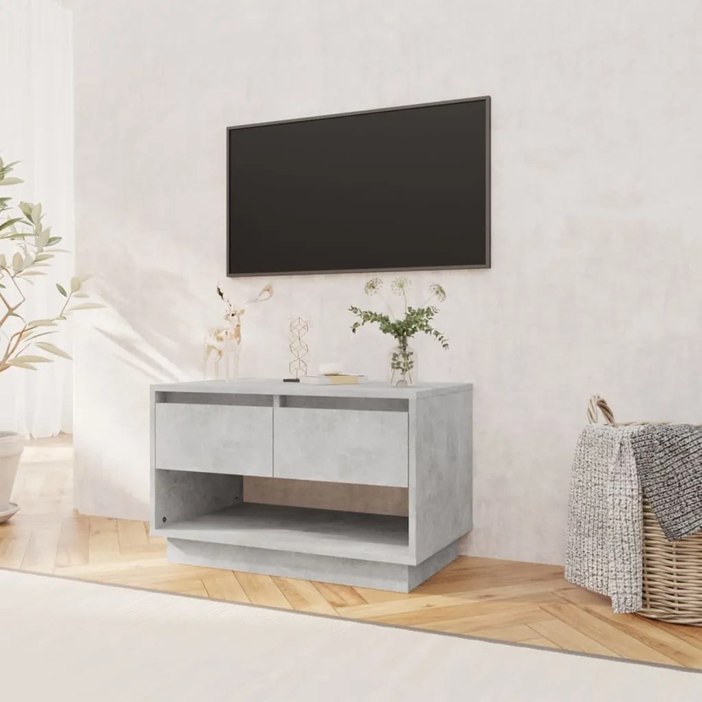 Móvel de TV 70x41x44 cm derivados de madeira cinza cimento